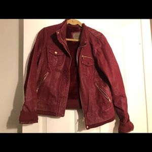 Faux leather jacket
